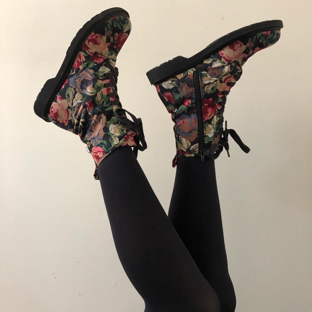 Floral Boots